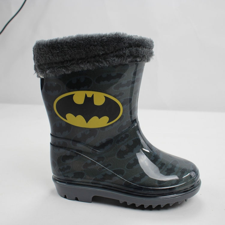 Picture of 860773- BATMAN WELLINGTON BOOTS/WELLIES WITH FUR(24-35)